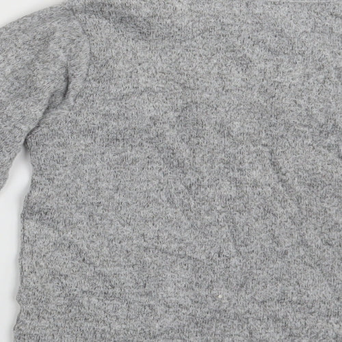 Primark Girls Grey   Pullover Jumper Size 6-7 Years  - Sparkle