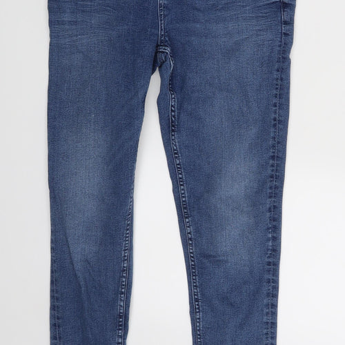 m&s Womens Blue  Denim Skinny Jeans Size 10 L27 in