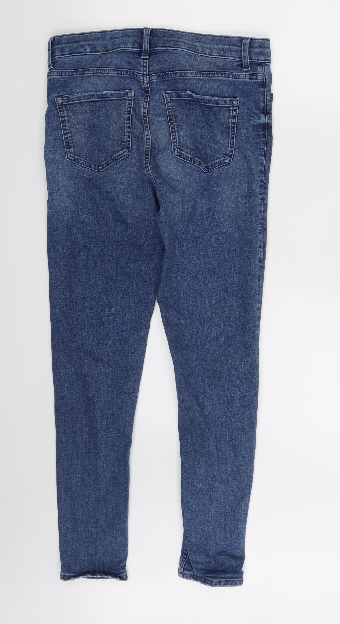 m&s Womens Blue  Denim Skinny Jeans Size 10 L27 in