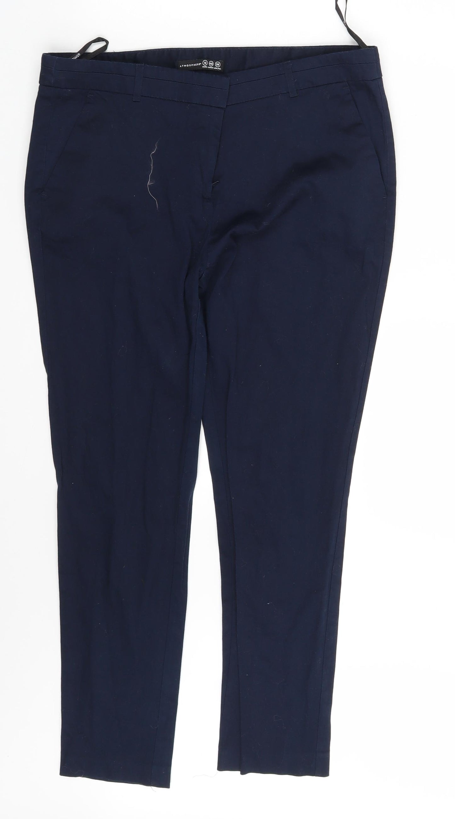 Atmosphere Womens Blue   Capri Trousers Size 12 L25 in