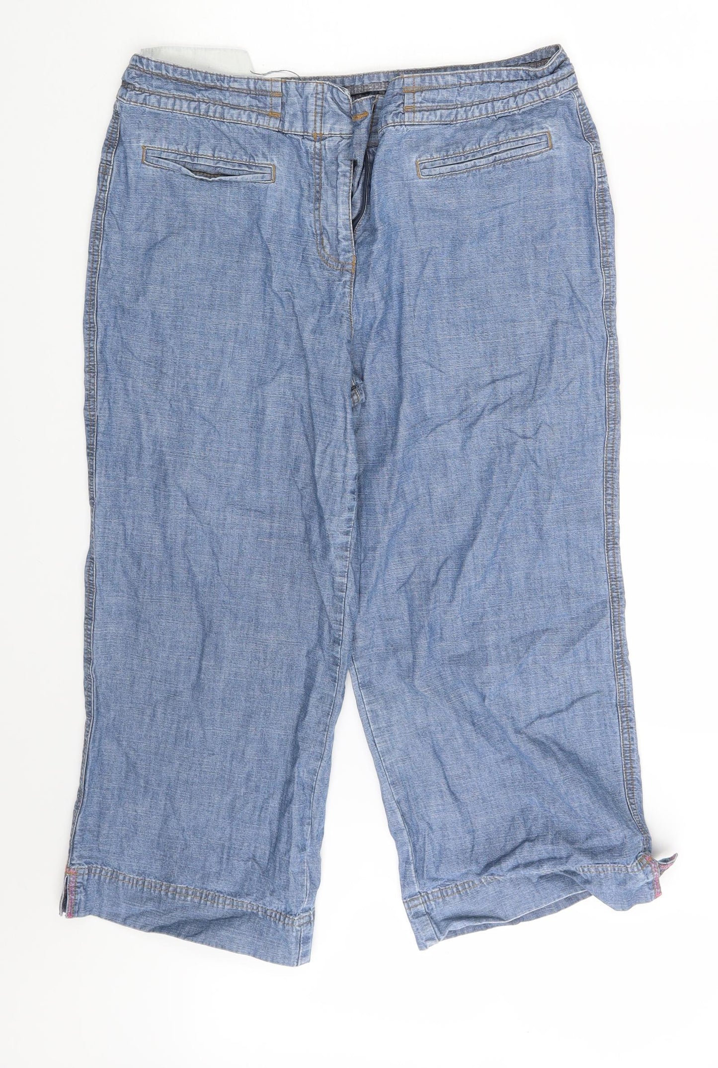 NEXT Womens Blue  Denim Sweat Shorts Size 14