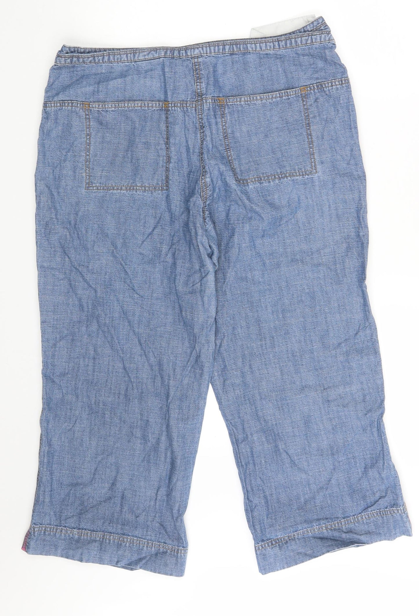 NEXT Womens Blue  Denim Sweat Shorts Size 14