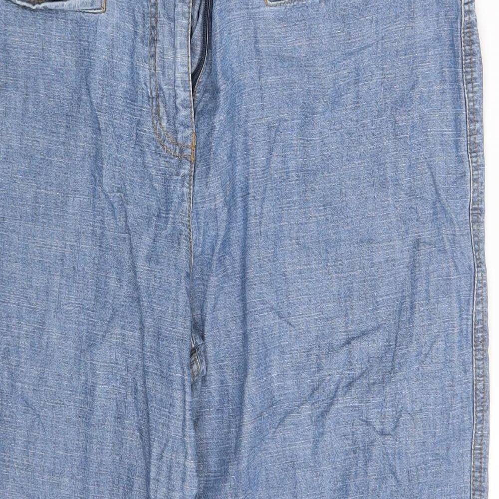 NEXT Womens Blue  Denim Sweat Shorts Size 14