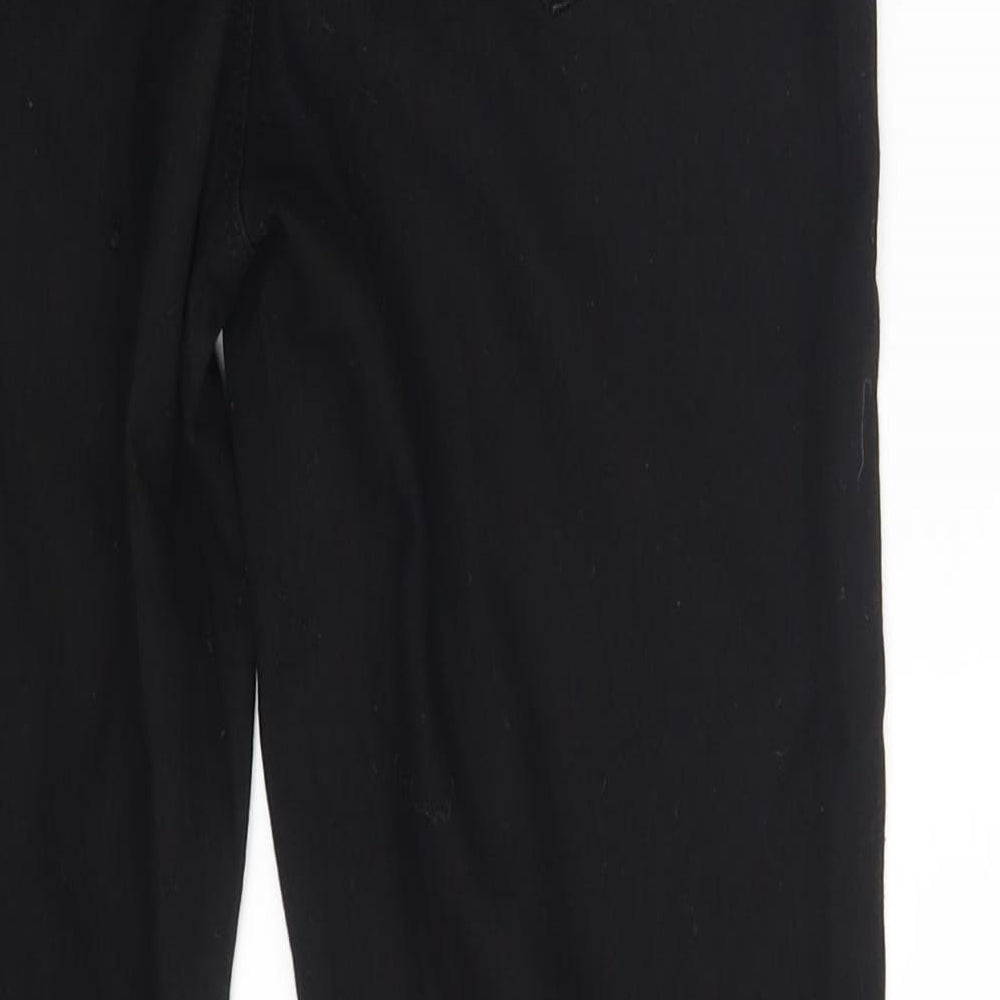 Denim & Co. Womens Black  Denim Jegging Leggings Size 10 L29 in