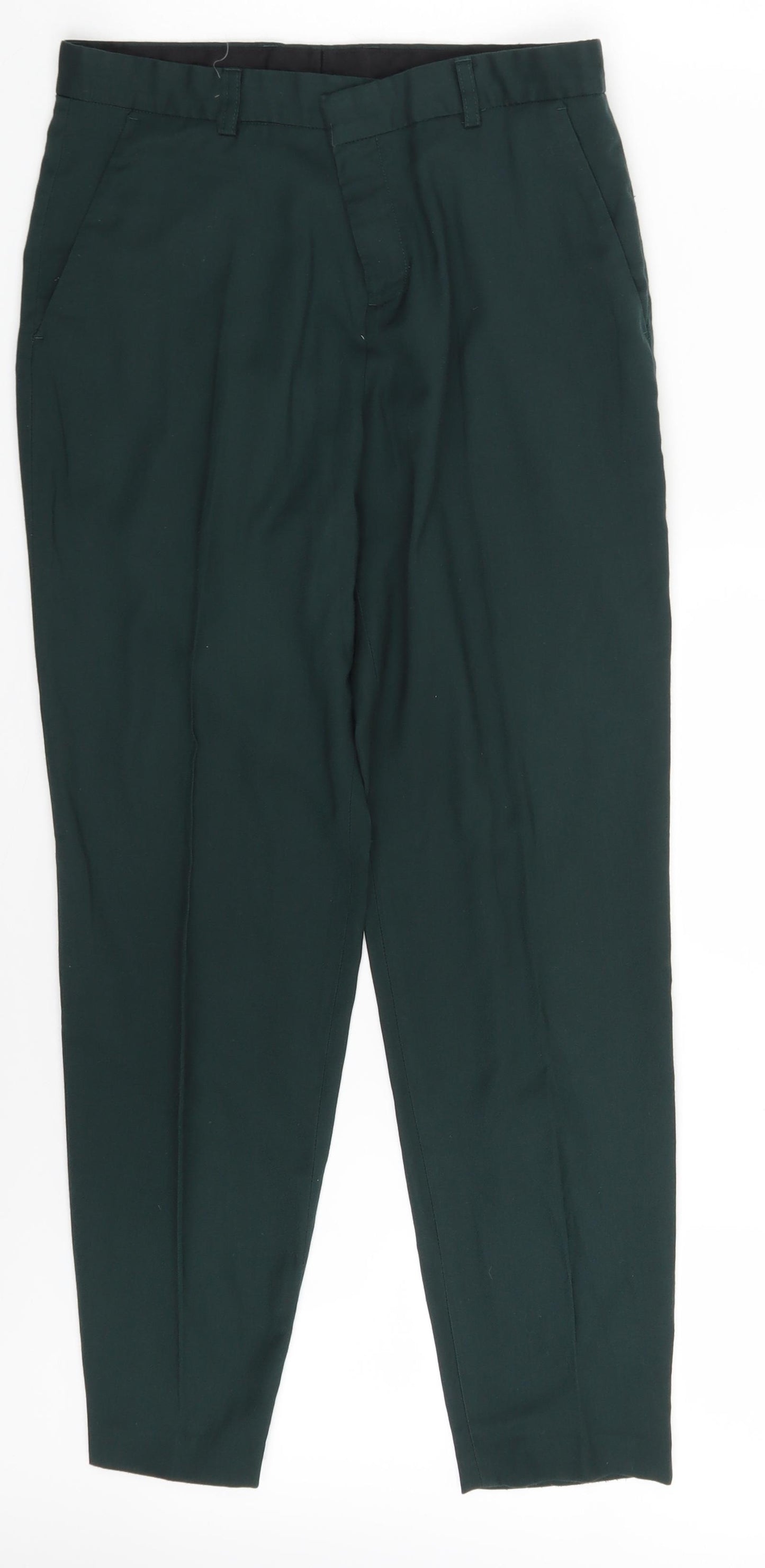 Topshop Womens Green   Chino Trousers Size 10 L26 in