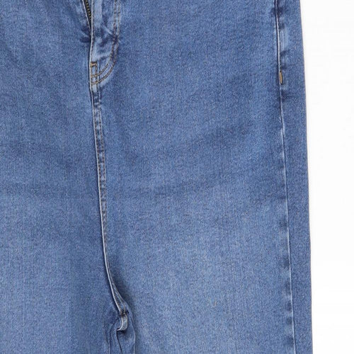 New Look Womens Blue  Denim Cropped Jeans Size 18 L24 in
