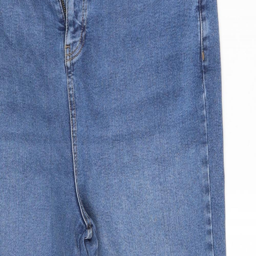 New Look Womens Blue  Denim Cropped Jeans Size 18 L24 in