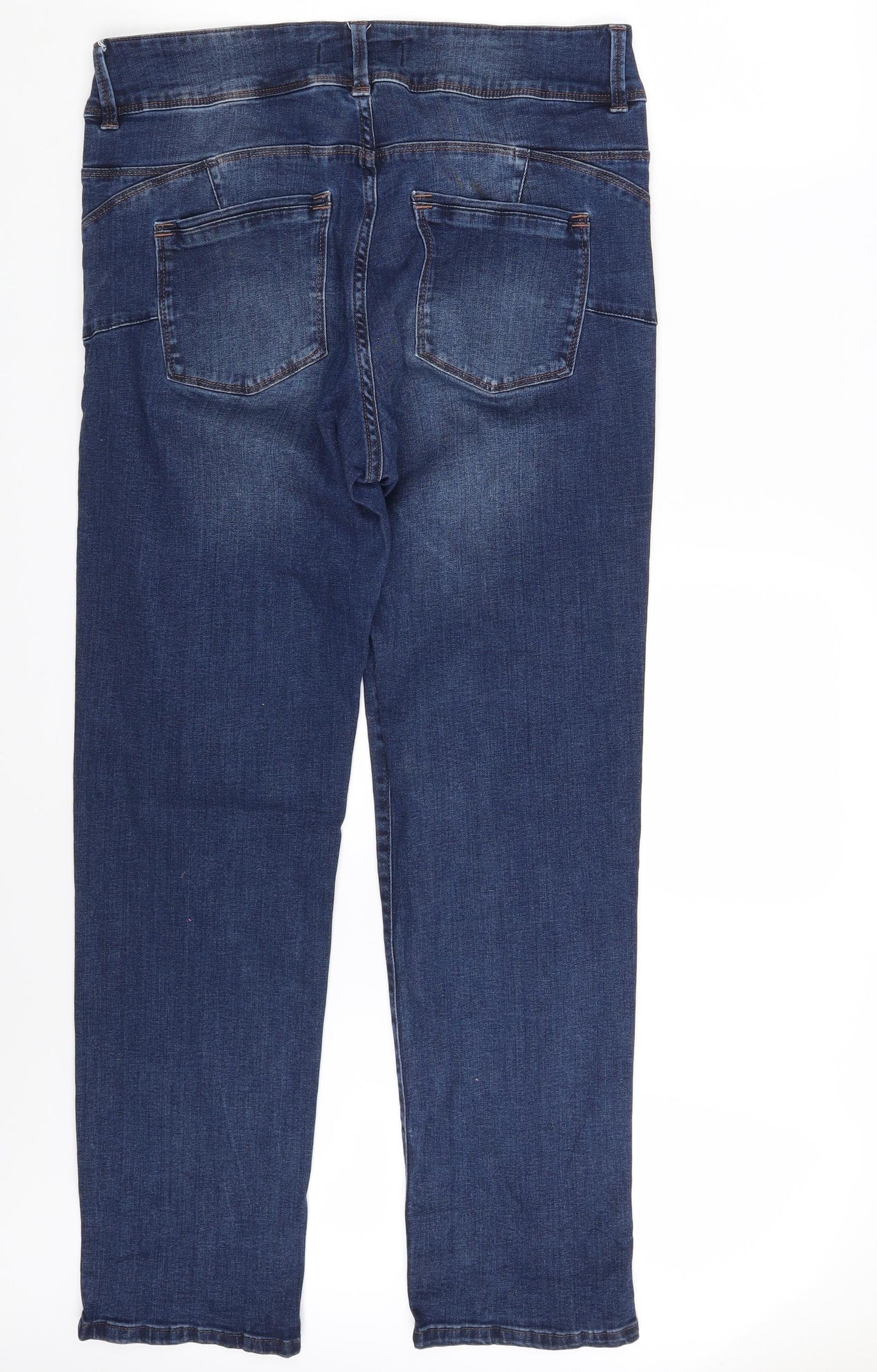 NEXT Womens Blue  Denim Straight Jeans Size 16 L31 in