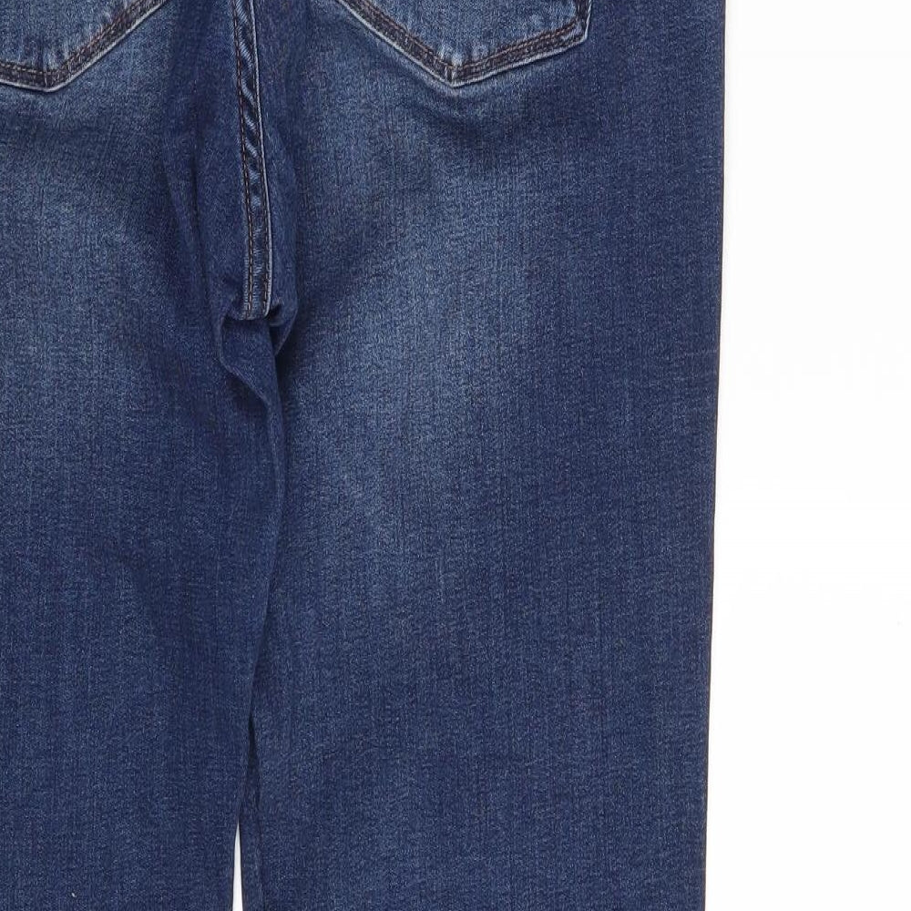 NEXT Womens Blue  Denim Straight Jeans Size 16 L31 in