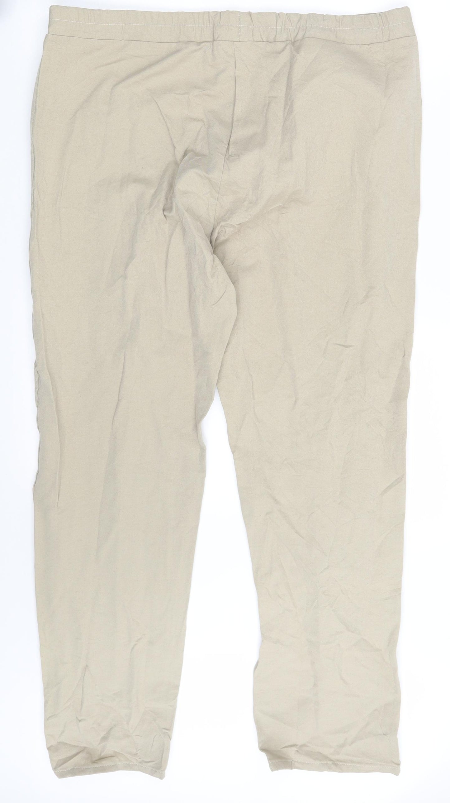 Preworn Womens Beige  Denim Jegging Leggings One Size L28 in