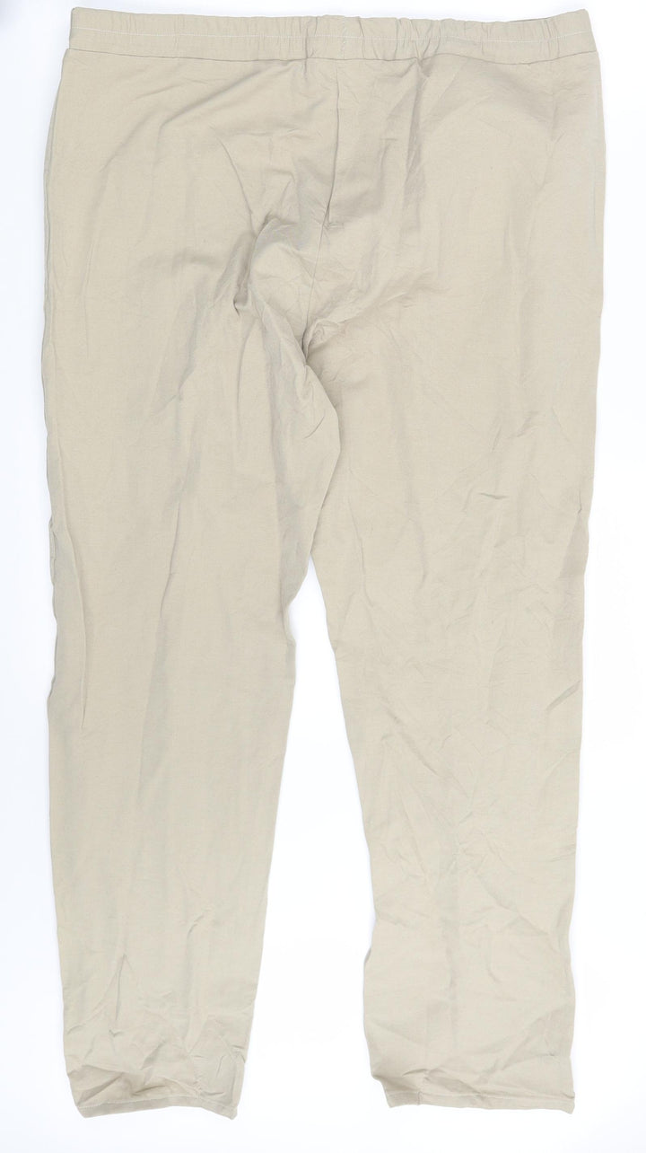 Preworn Womens Beige  Denim Jegging Leggings One Size L28 in