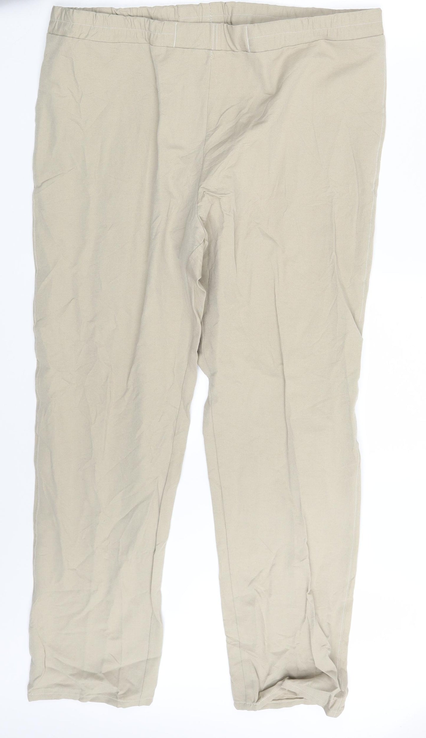 Preworn Womens Beige  Denim Jegging Leggings One Size L28 in