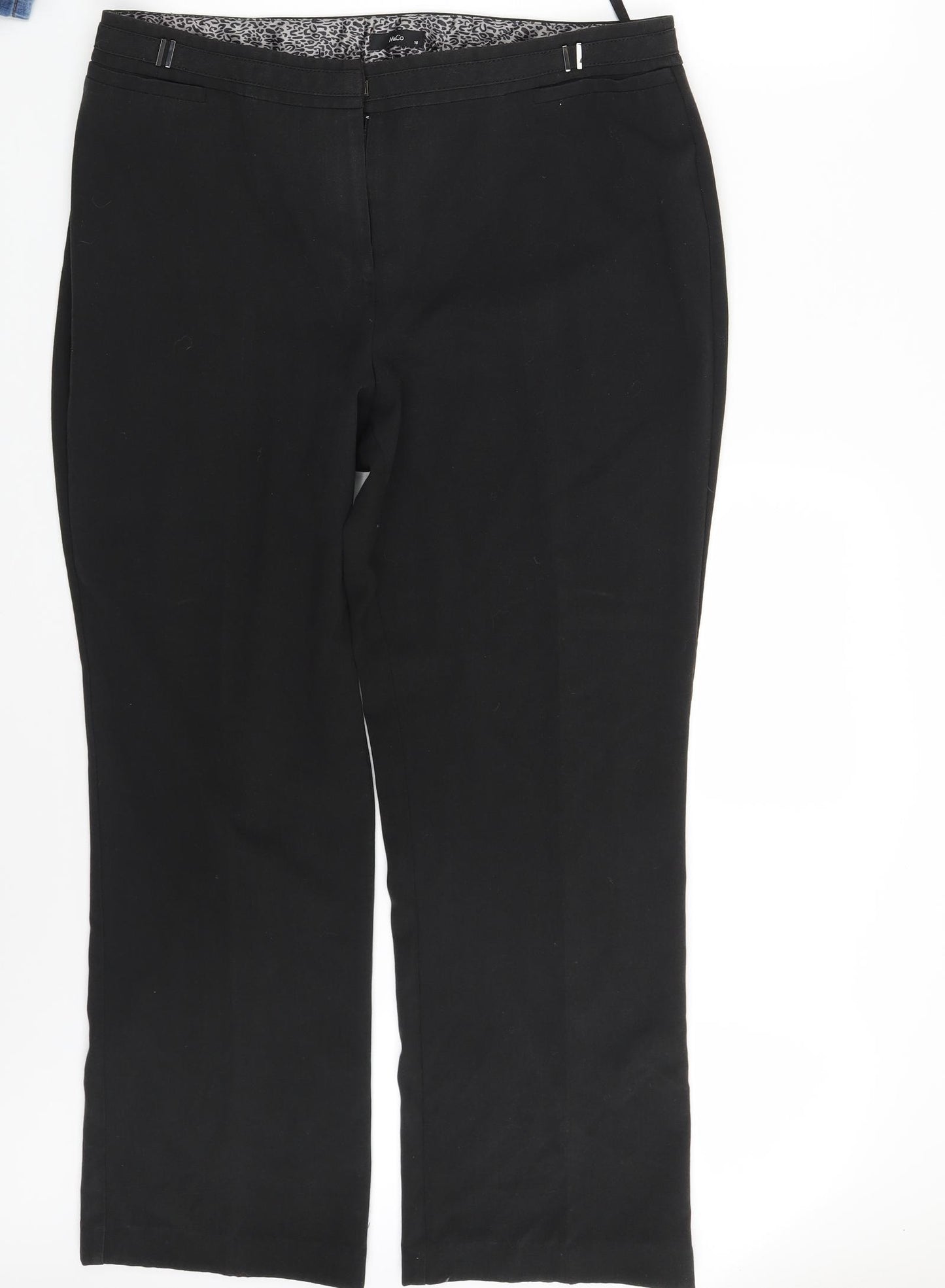 M&Co Womens Black   Dress Pants Trousers Size 16 L28 in