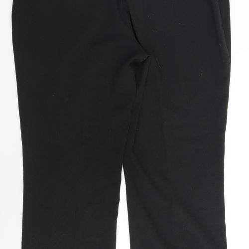 M&Co Womens Black   Dress Pants Trousers Size 16 L28 in