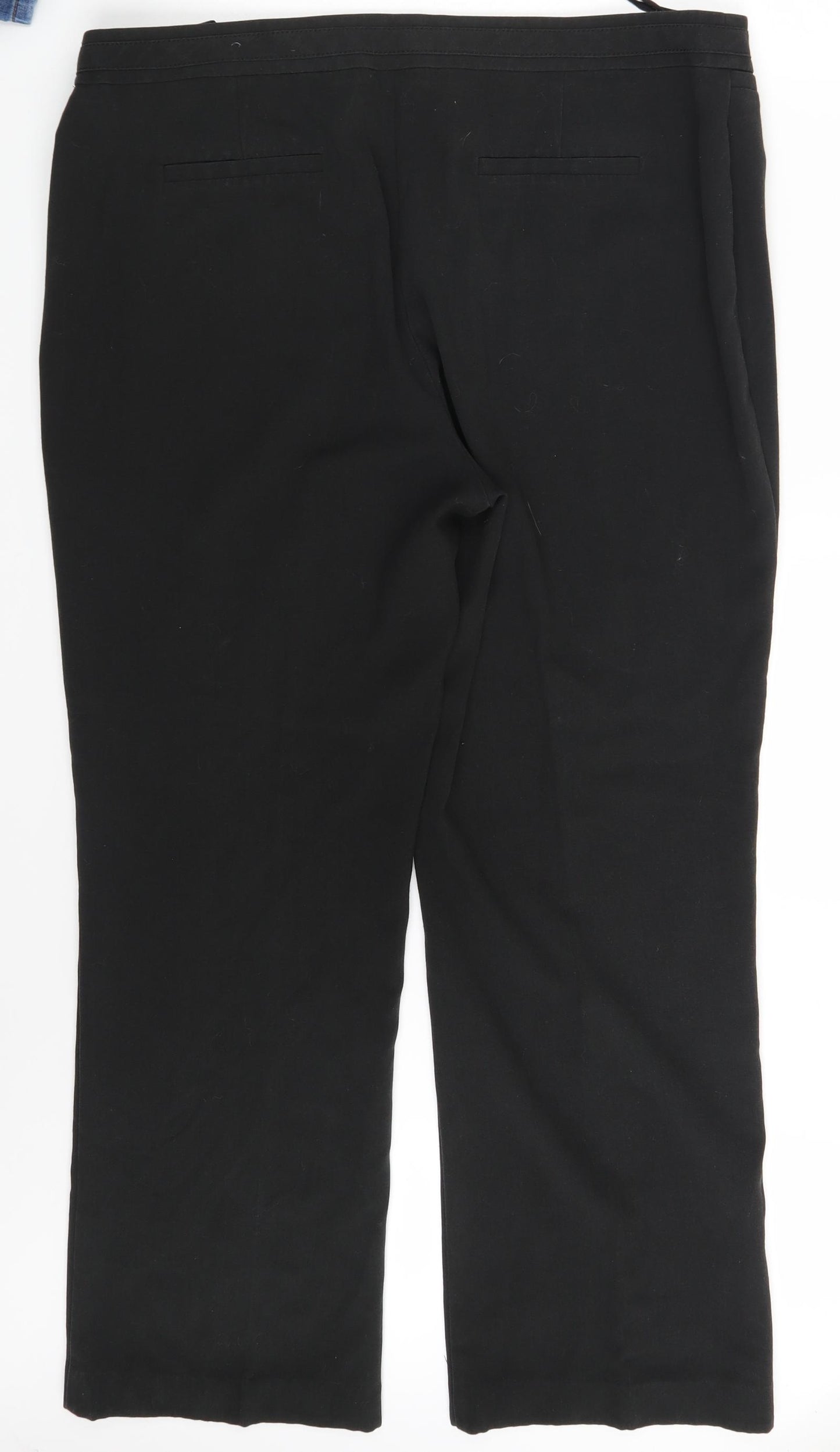 M&Co Womens Black   Dress Pants Trousers Size 16 L28 in