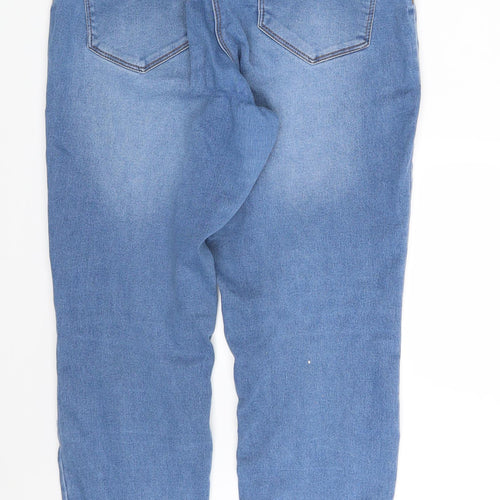 papay Womens Blue  Denim Straight Jeans Size 12 L28 in