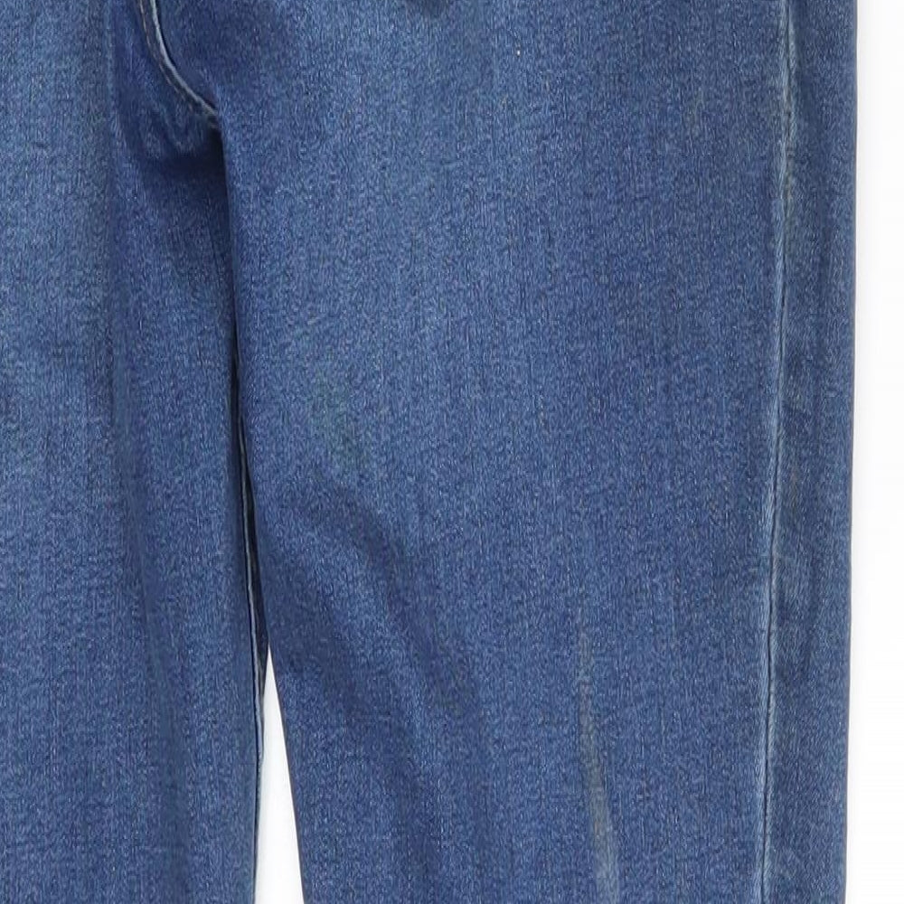 New Look Womens Blue  Denim Jegging Leggings Size 12 L28 in
