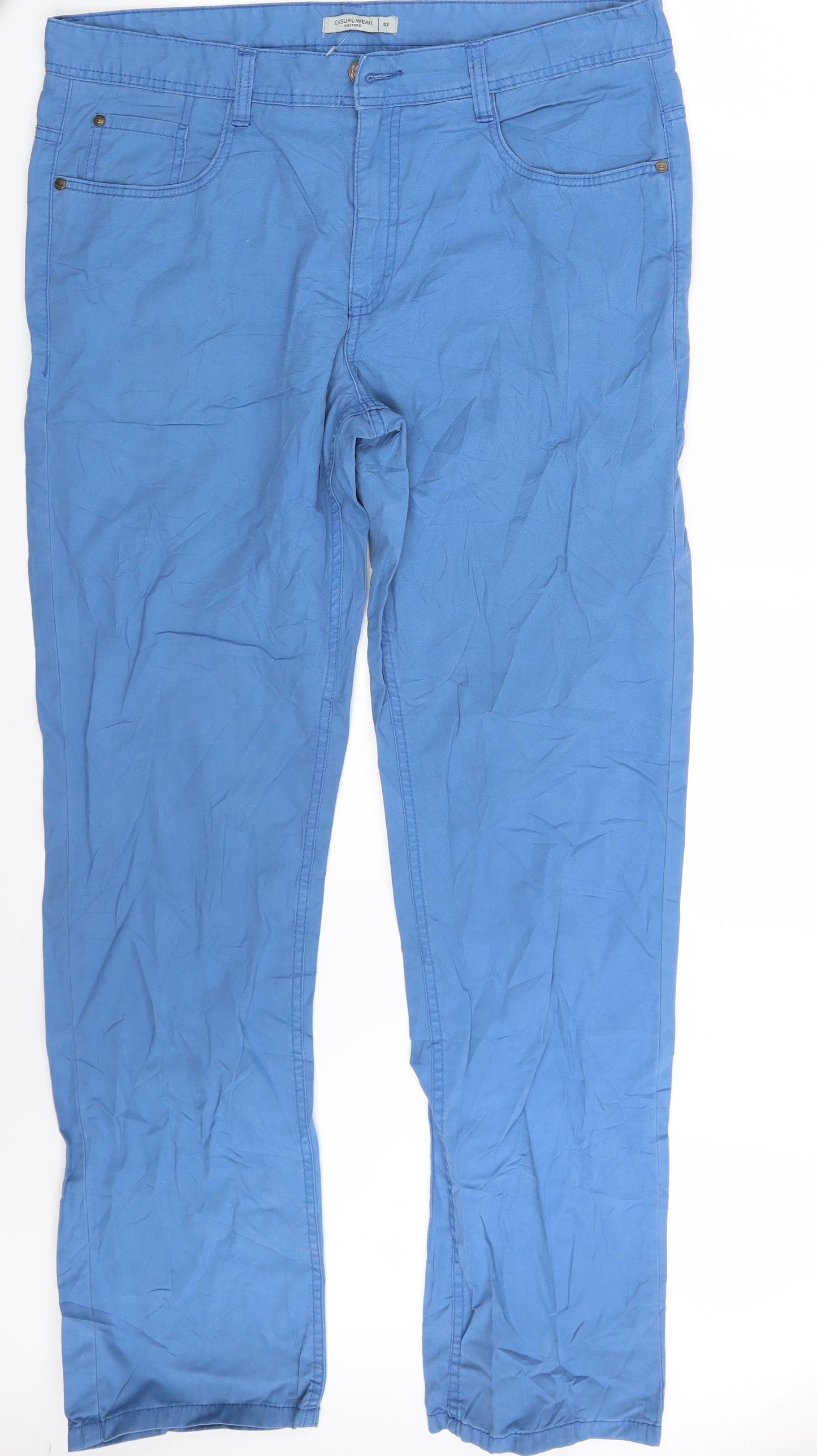 Watsons Womens Blue   Chino Trousers Size 24 L32 in