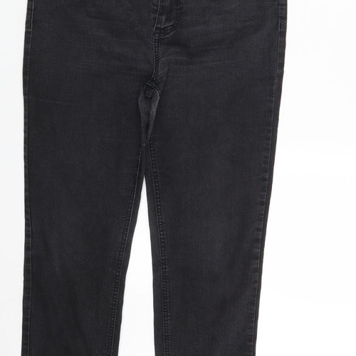 Snooker Jeans Womens Black  Denim Straight Jeans One Size L27 in