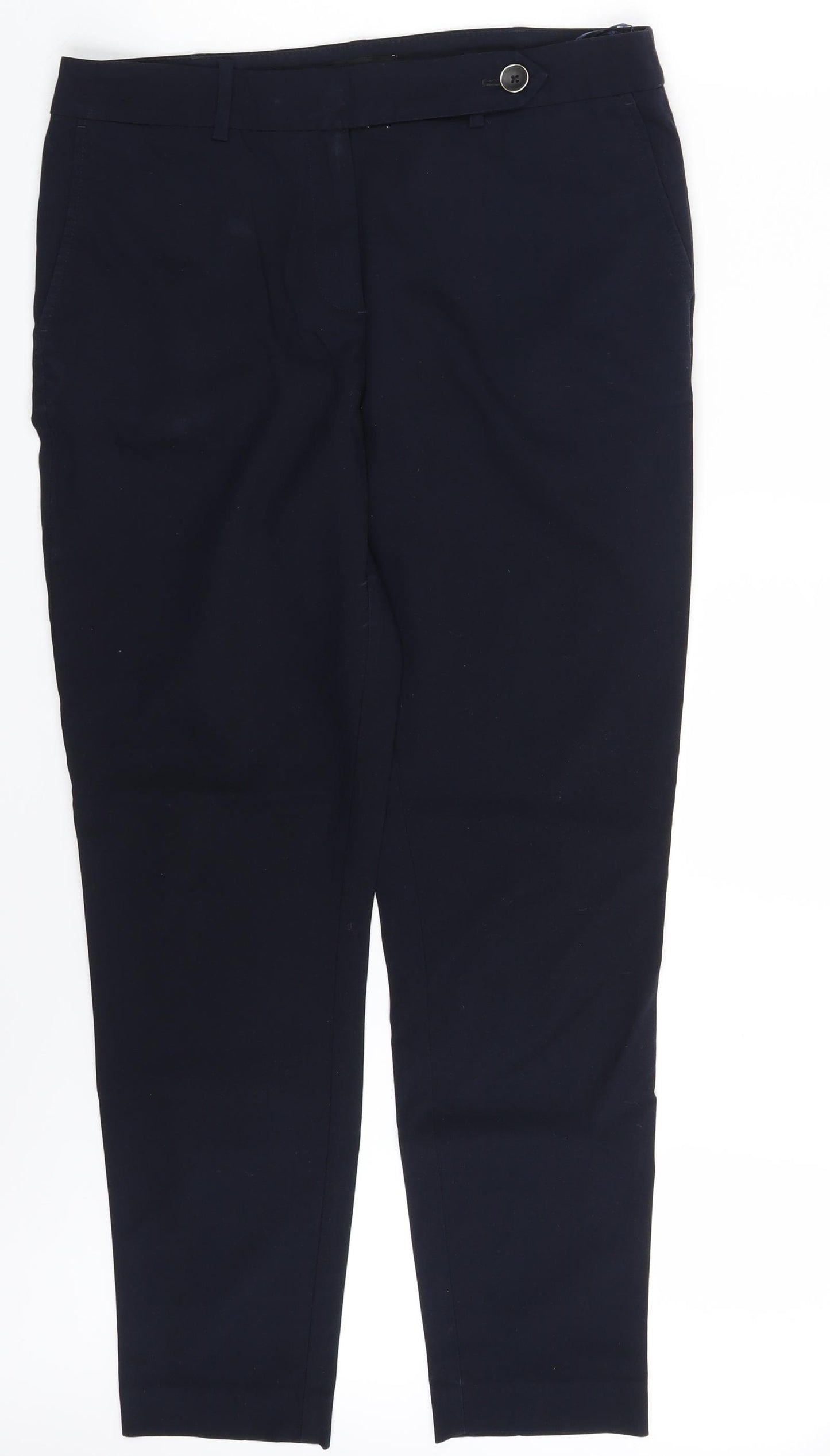 NEXT Womens Blue   Chino Trousers Size 12 L28 in
