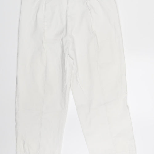Preworn Womens White  Denim Chino Shorts Size 28 in