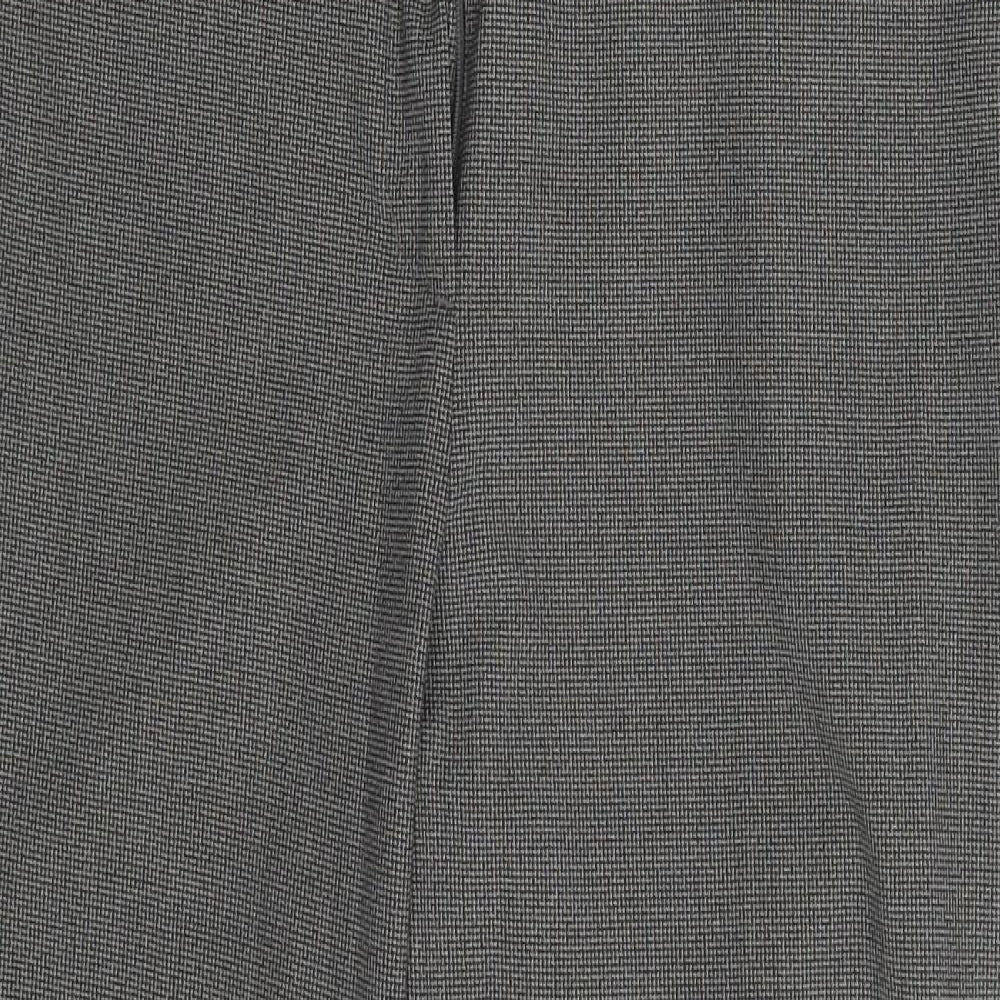 M&S Womens Grey   Chino Trousers Size 12 L25 in