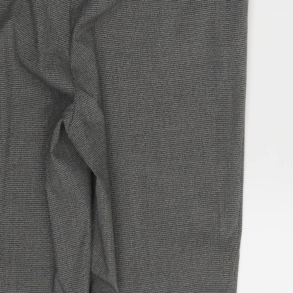 M&S Womens Grey   Chino Trousers Size 12 L25 in
