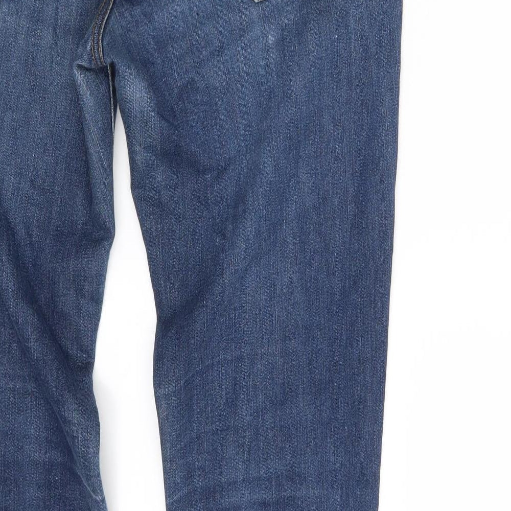 Mango Womens Blue  Denim Skinny Jeans Size 10 L30 in