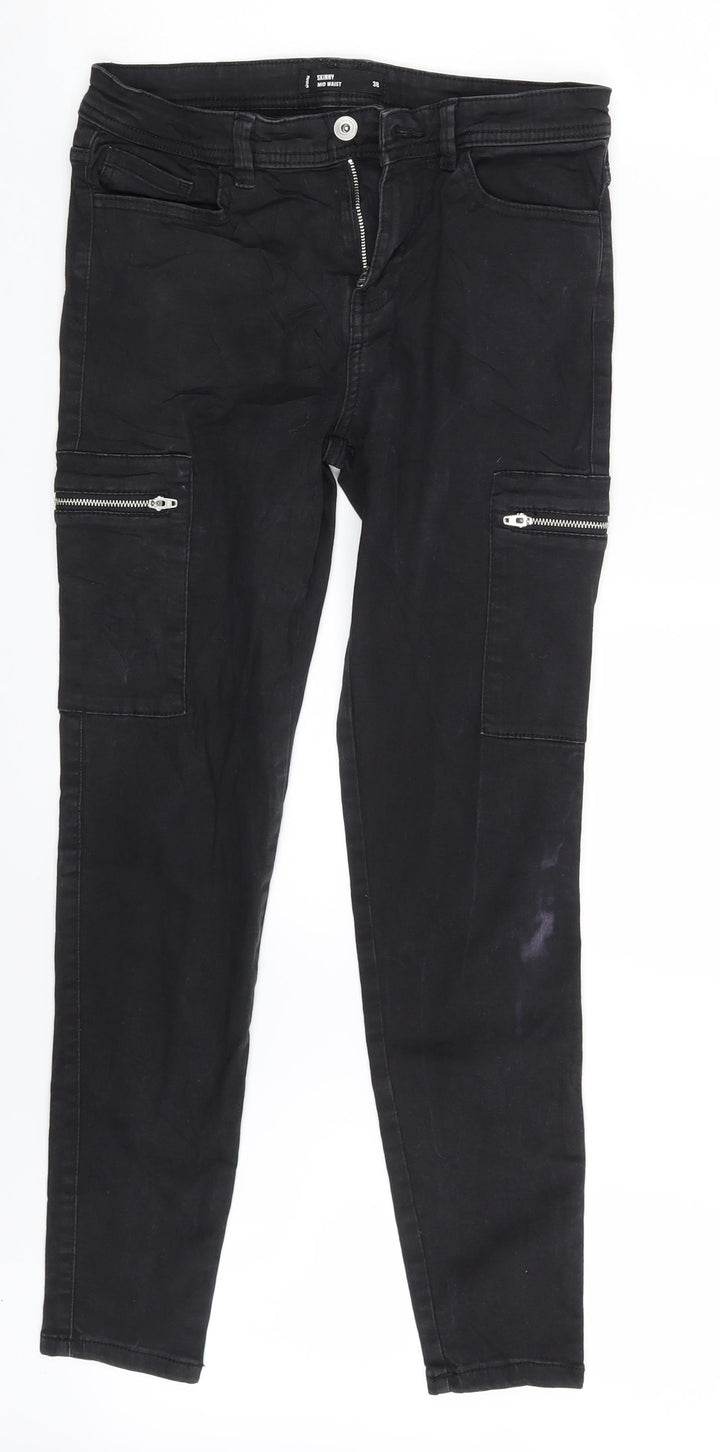 Sinsay Womens Black  Denim Skinny Jeans Size 6 L28 in