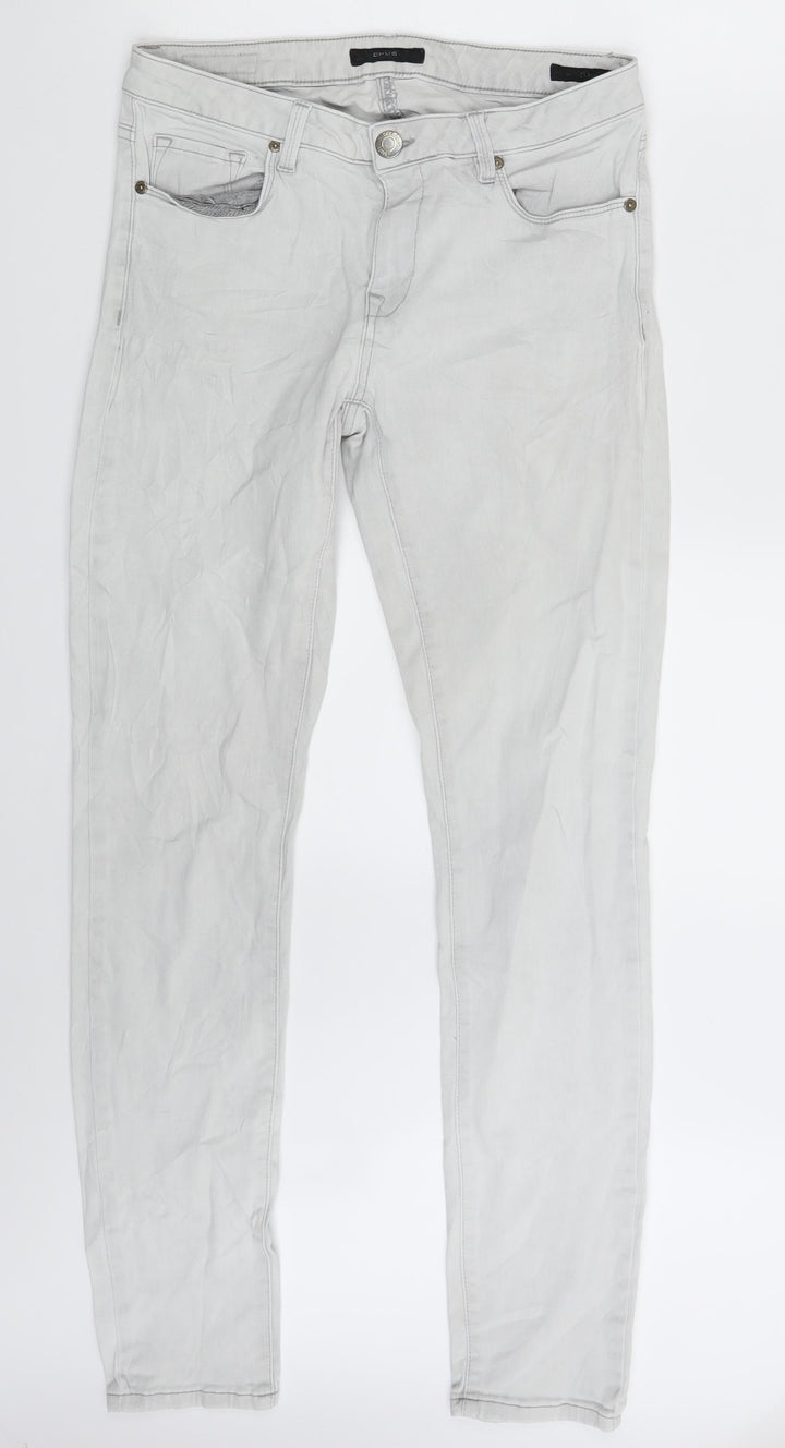 OPUS Womens White Denim Skinny Jeans Size 10 L32 in