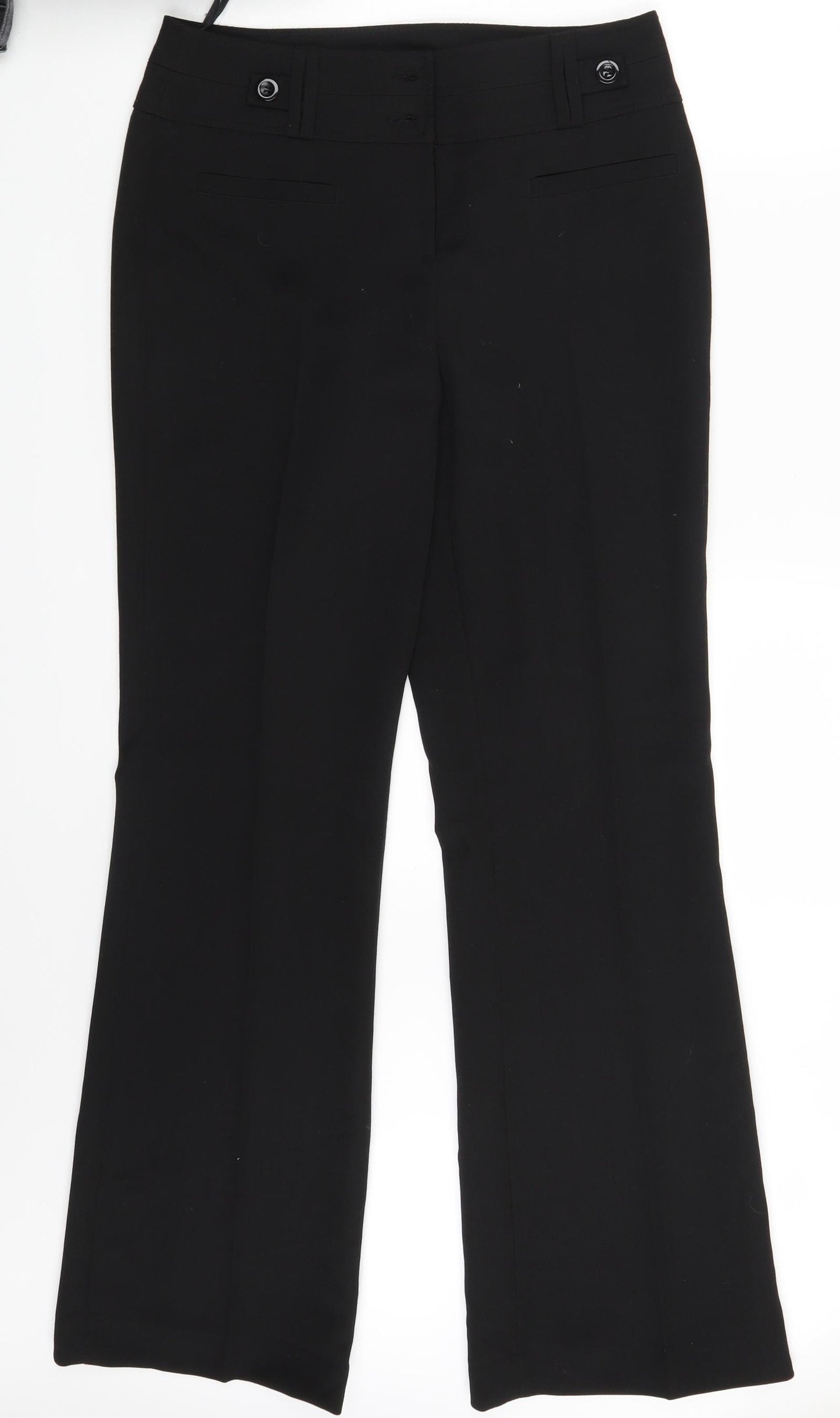 Wallis Womens Black   Dress Pants Trousers Size 10 L32 in