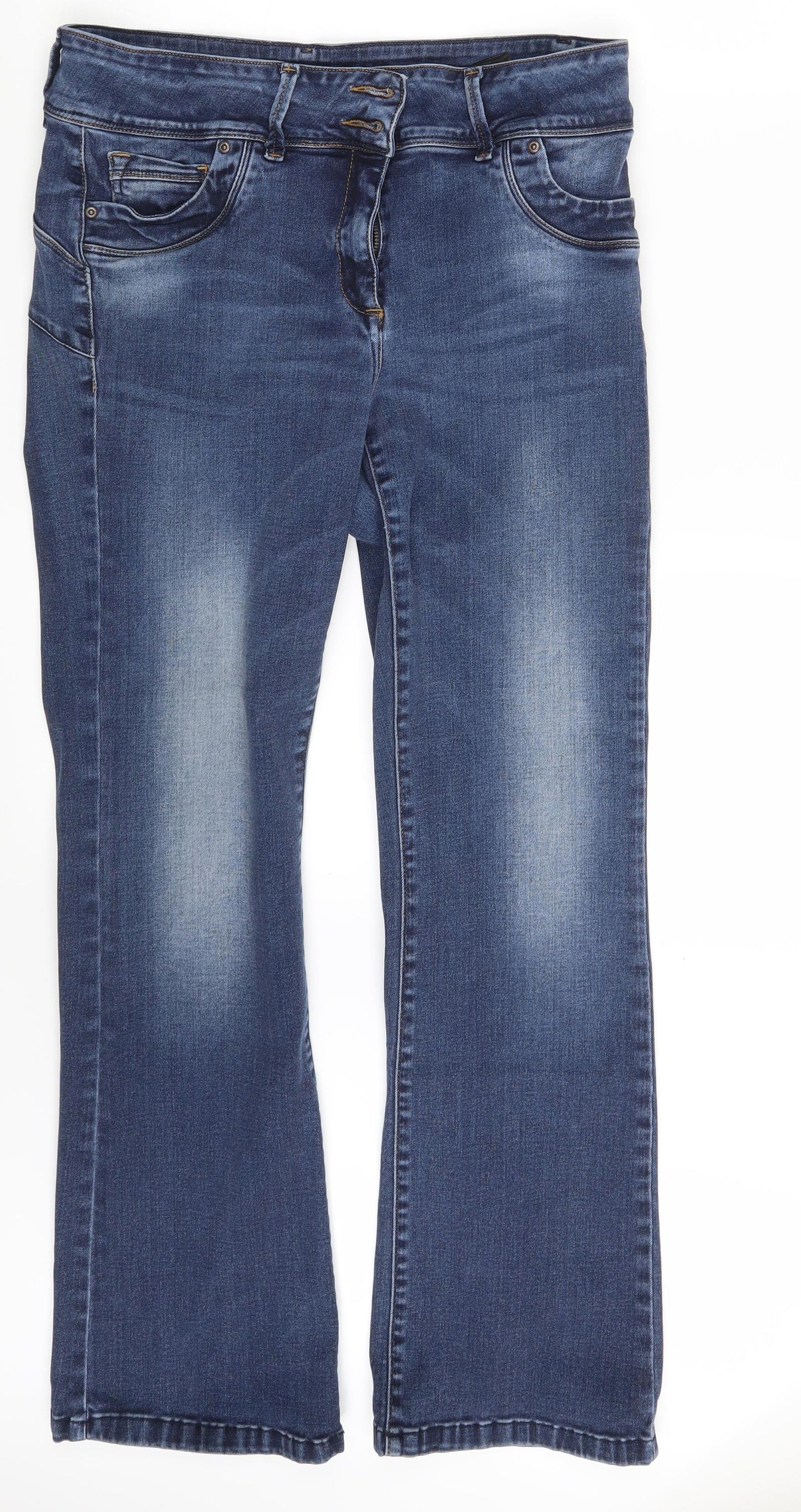 NEXT Womens Blue  Denim Bootcut Jeans Size 14 L30 in