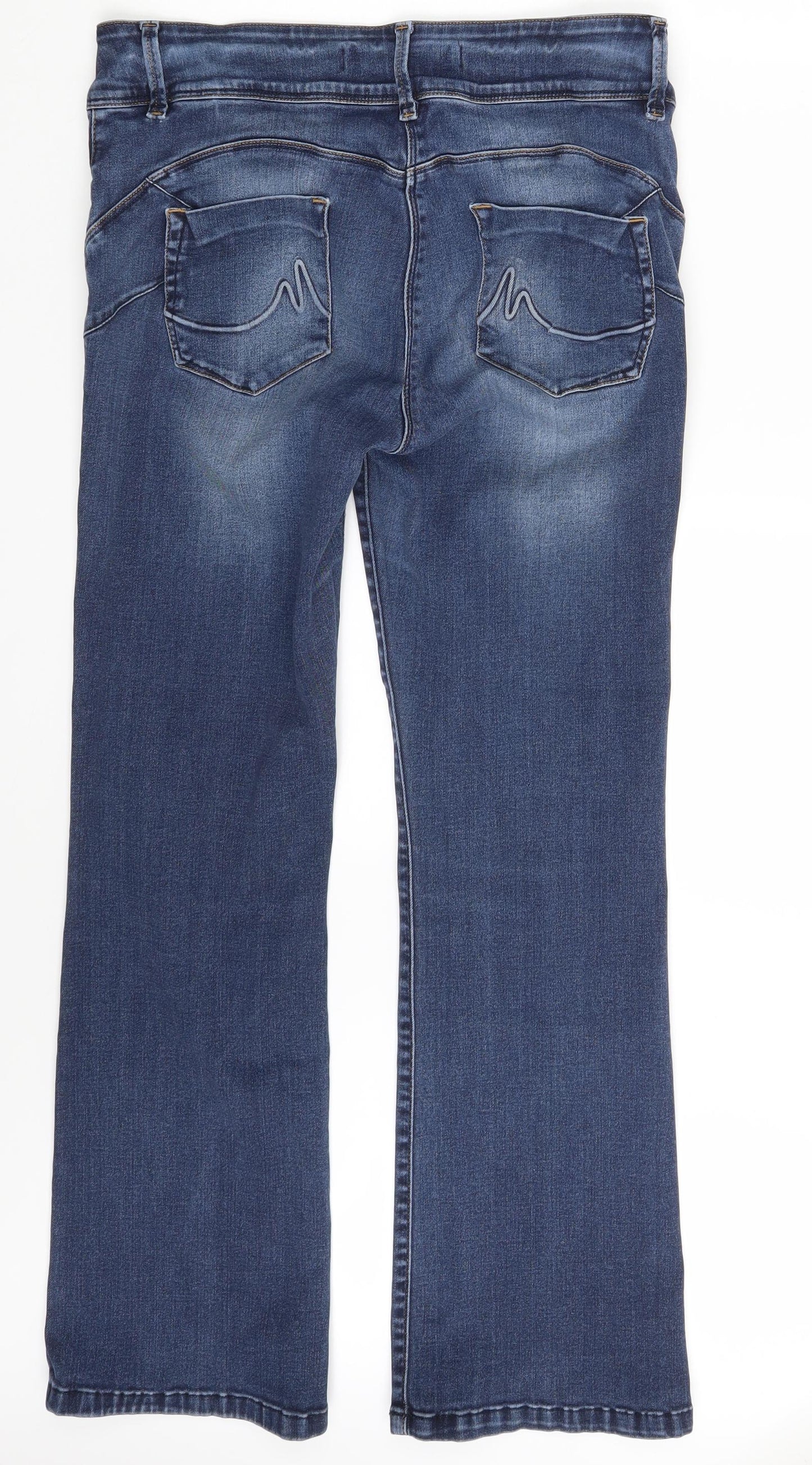 NEXT Womens Blue  Denim Bootcut Jeans Size 14 L30 in