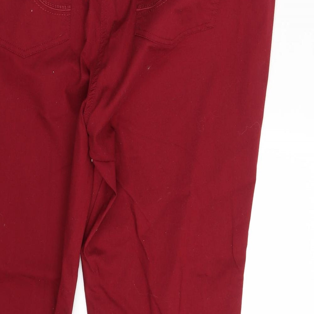 Damart Womens Red  Denim Straight Jeans Size 22 L29 in