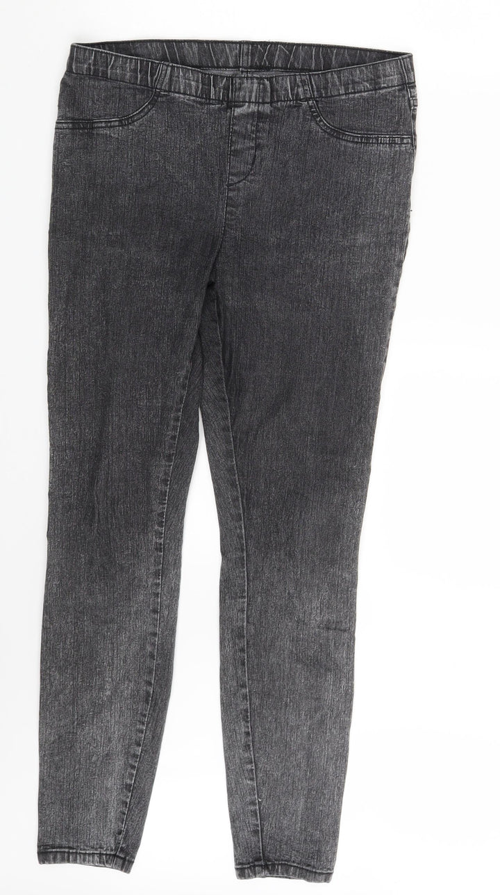 Preworn Womens Grey  Denim Jegging Leggings One Size L28 in