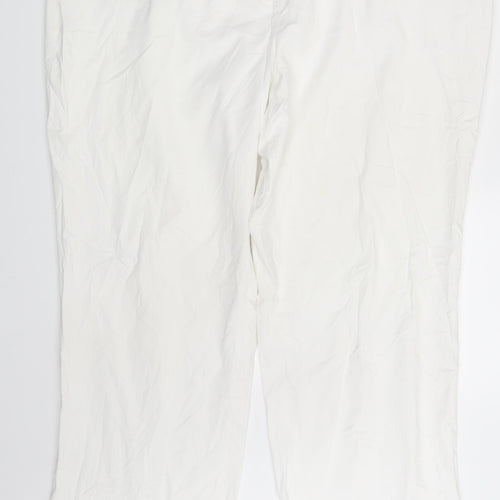Gelco Womens White   Chino Trousers Size 40 in L28 in