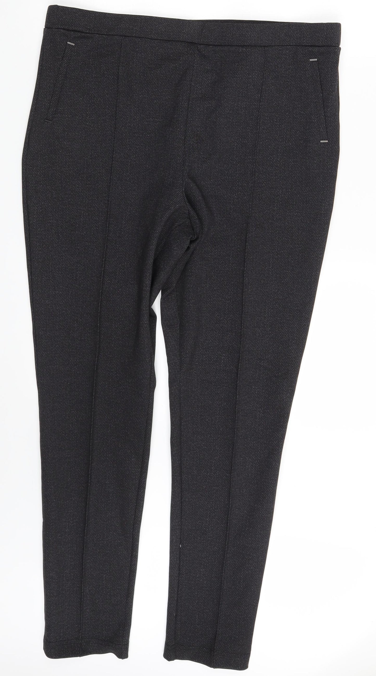 Bonmarché Womens Black   Dress Pants Trousers Size 18 L29 in