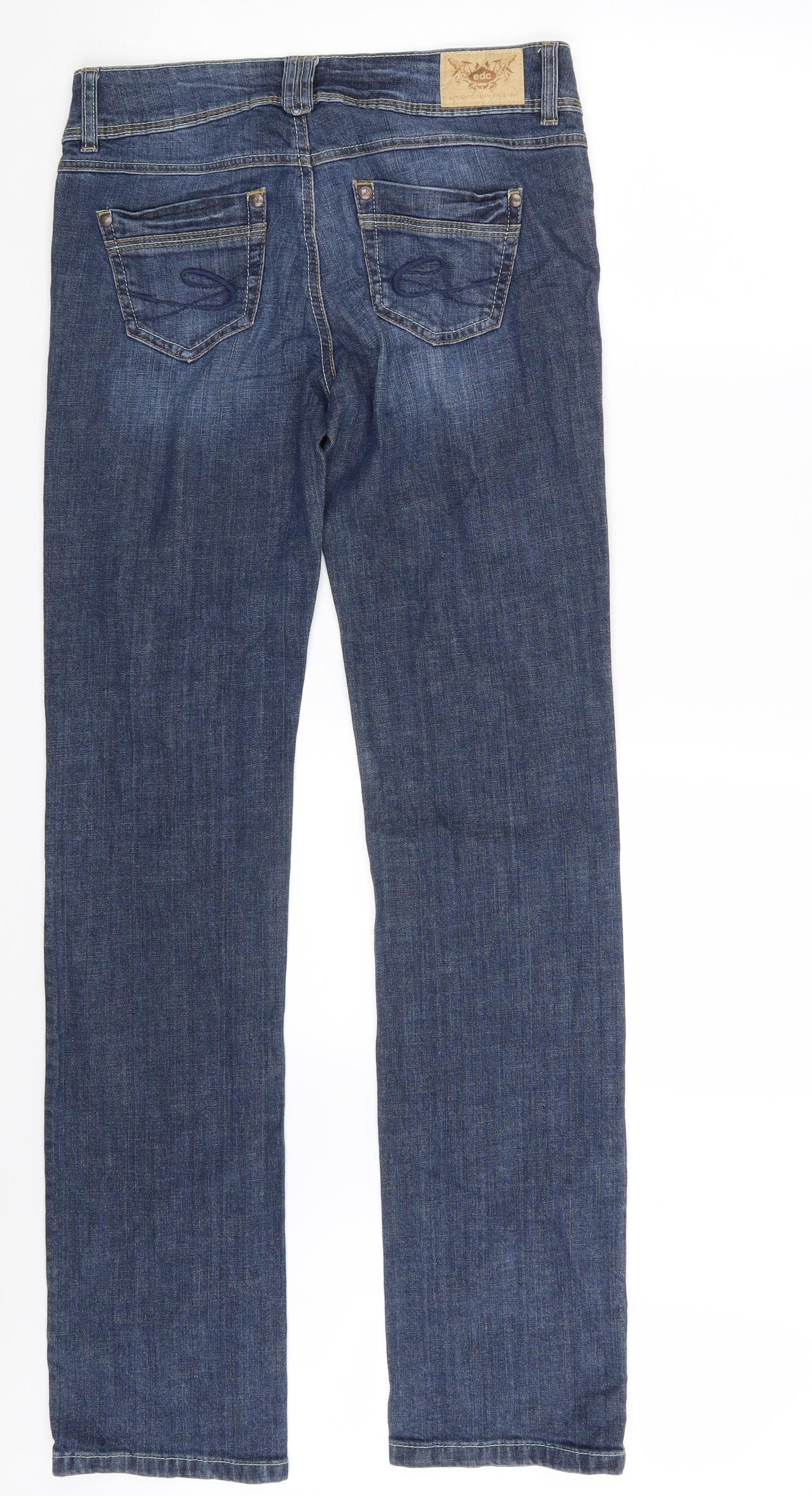 edc by Esprit Mens Blue  Denim Straight Jeans Size 29 in L34 in