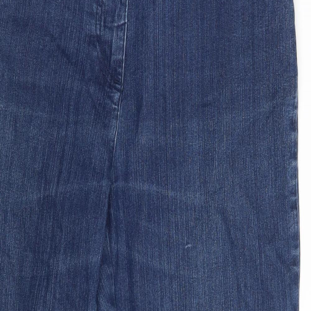 Preworn Womens Blue  Denim Cropped Jeans Size 30 in L25 in
