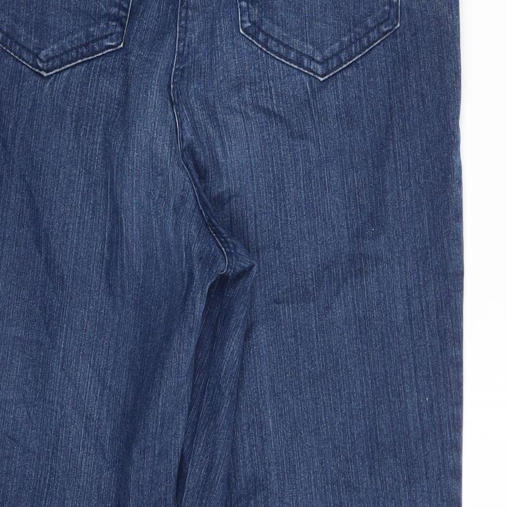 Preworn Womens Blue  Denim Cropped Jeans Size 30 in L25 in