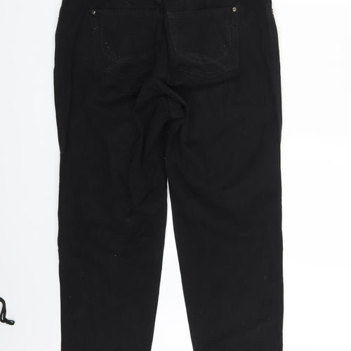 Bonita Womens Black  Denim Straight Jeans Size 32 in L28 in