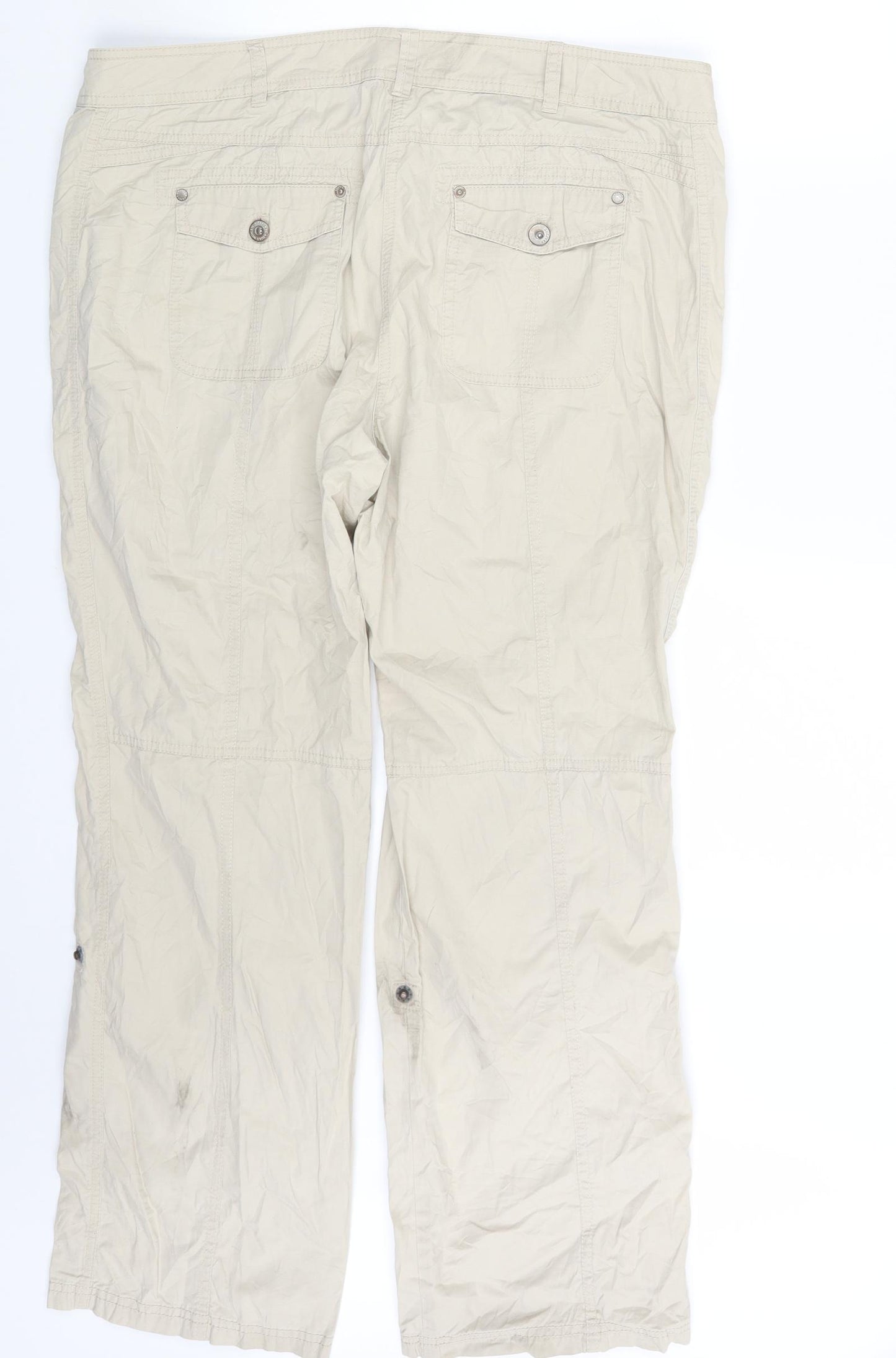 s.Oliver Womens Beige   Cargo Trousers Size 20 L30 in