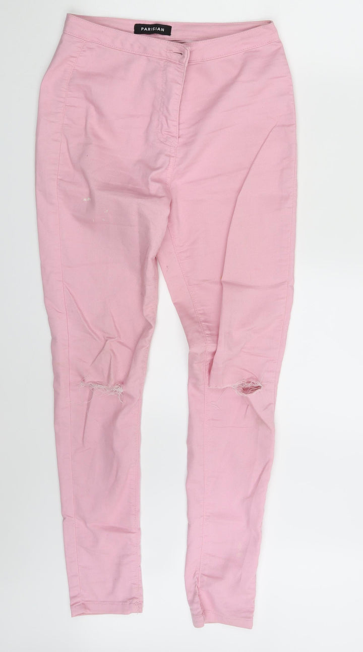 Parisian Womens Pink Denim Jegging Leggings Size 10 L28 in