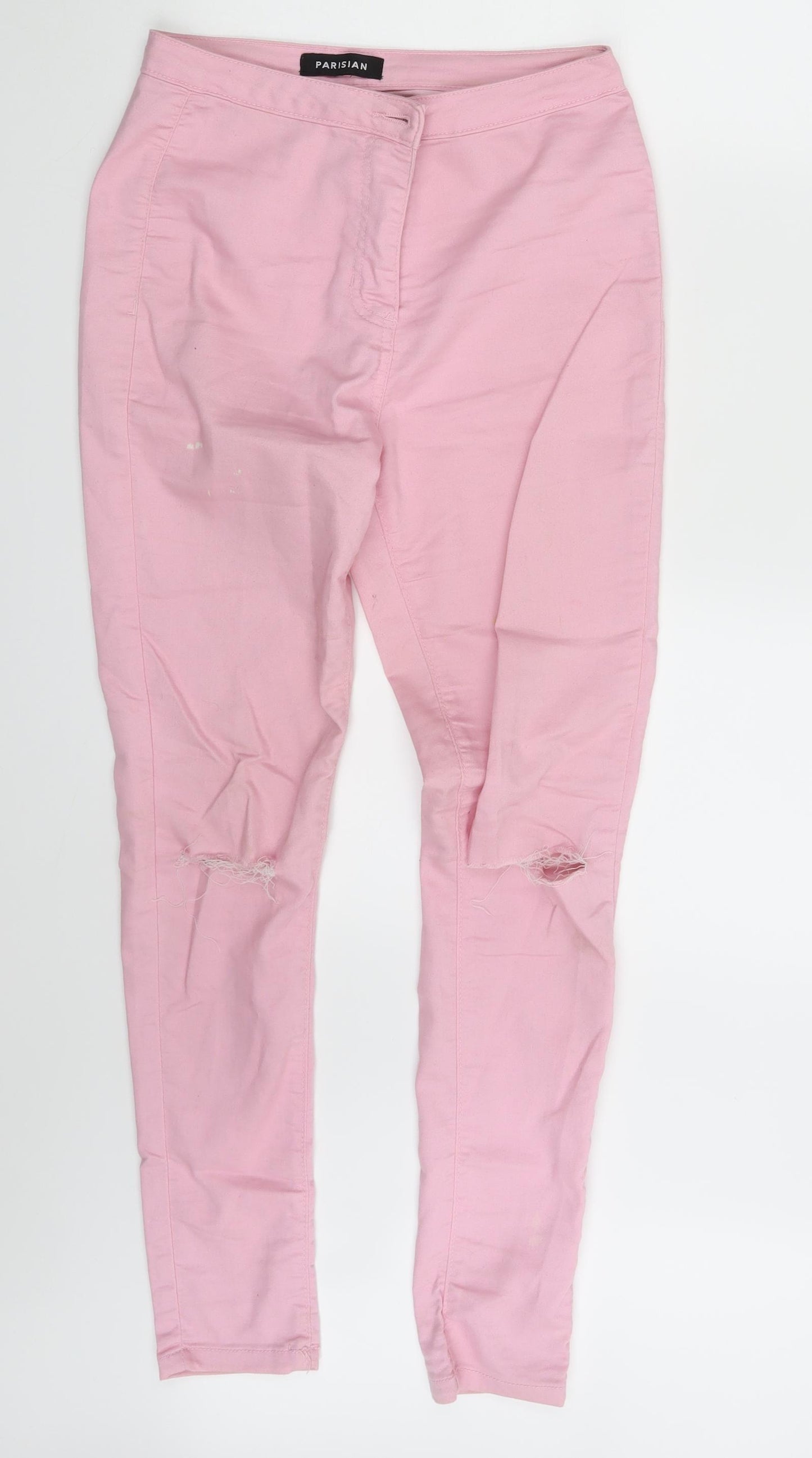 Parisian  Womens Pink  Denim Jegging Leggings Size 10 L28 in