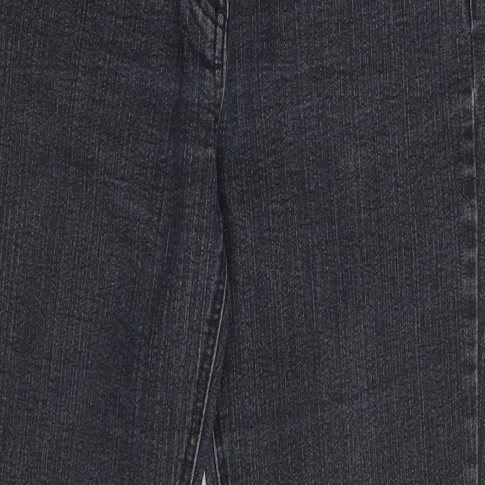 M&Co Womens Black  Denim Bootcut Jeans Size 10 L27 in