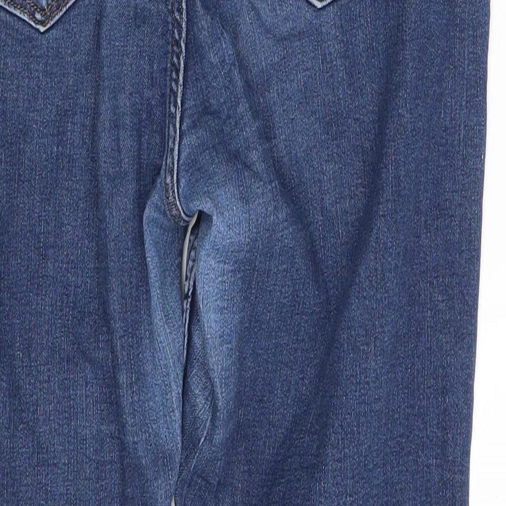 M&S Womens Blue  Denim Skinny Jeans Size 12 L24 in