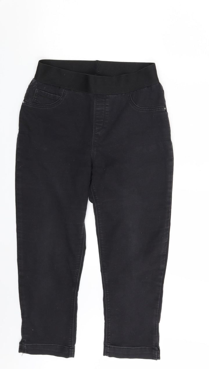 George Womens Black Denim Jegging Leggings One Size L21 in