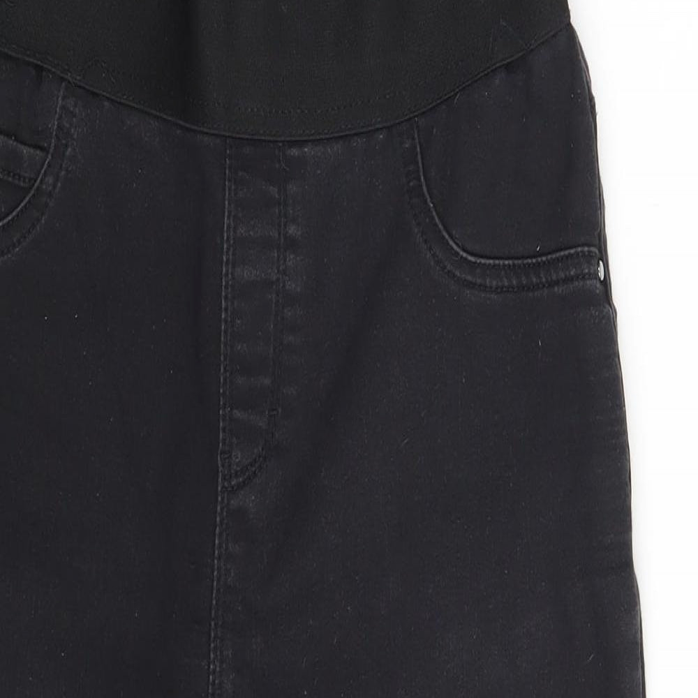 George Womens Black  Denim Jegging Leggings One Size L21 in