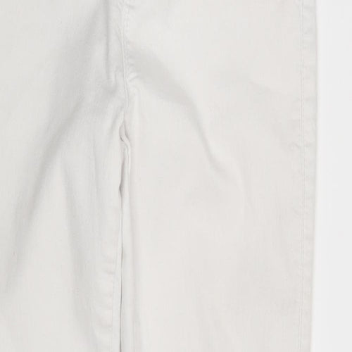 Denim & Co. Womens White  Denim Jegging Leggings Size 6 L27 in