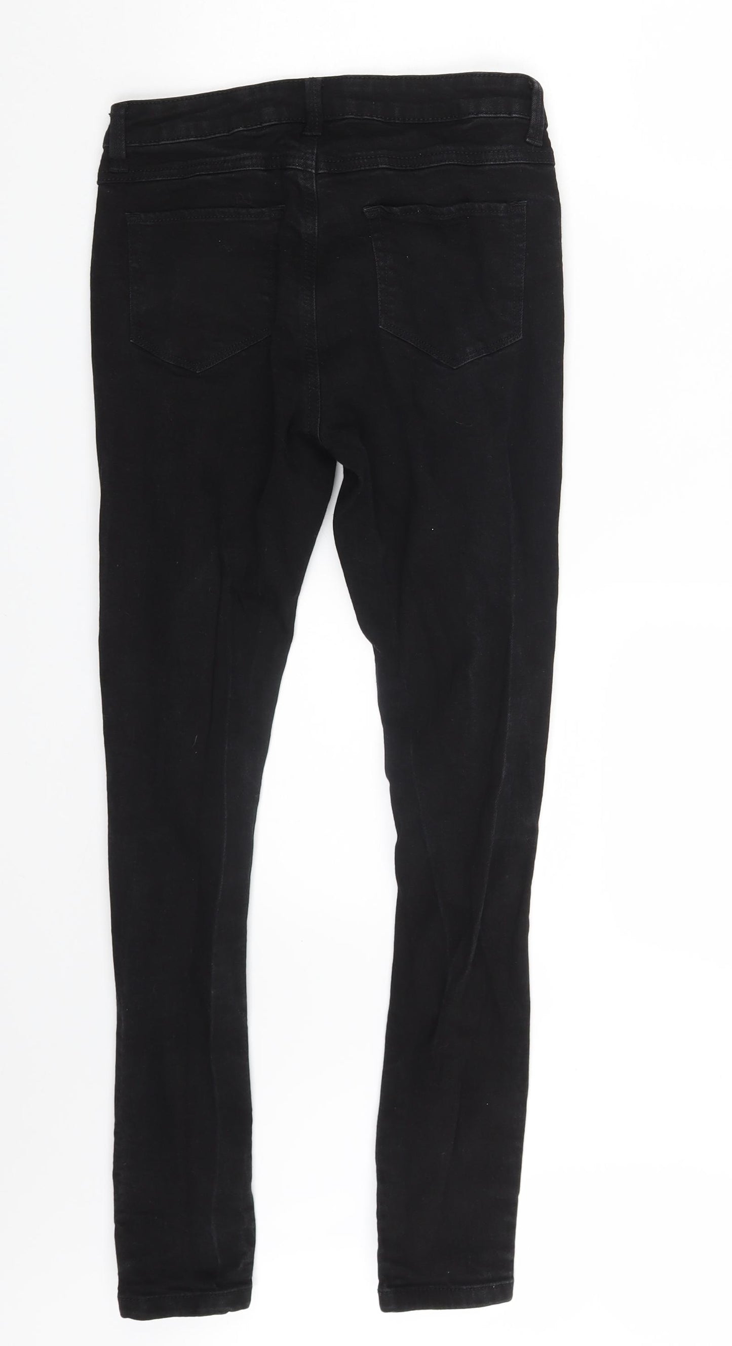 Denim & Co. Womens Black  Denim Skinny Jeans Size 10 L28 in
